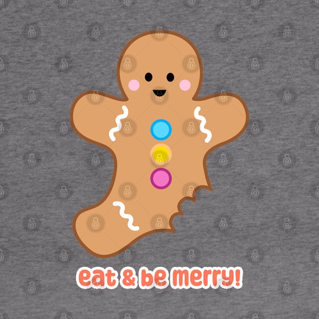 Eat & Be Merry! Gingerbread Cookie | by queenie's cards by queenie's cards